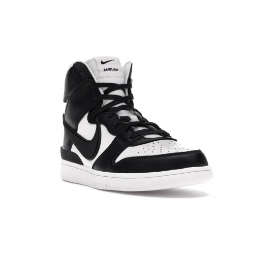 Кроссы Nike Dunk High AMBUSH Black White - мужская сетка размеров