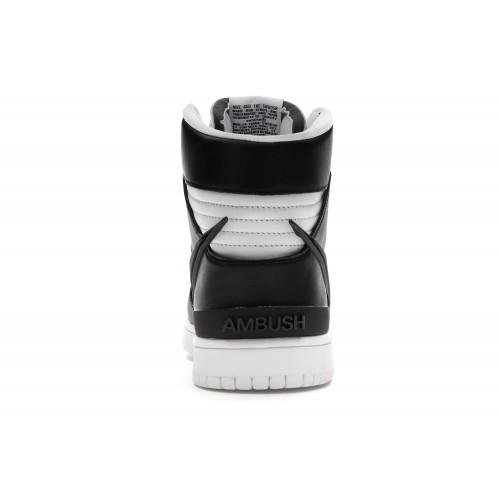 Кроссы Nike Dunk High AMBUSH Black White - мужская сетка размеров