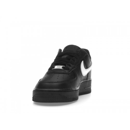 Supreme x Nike Air Force 1 Low Box Logo - Black White - мужская сетка размеров