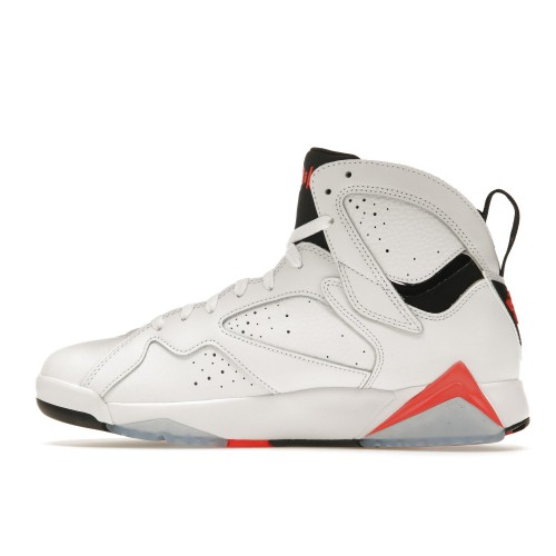 Кроссы Jordan 7 Retro White Infrared - мужская сетка размеров