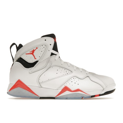 Кроссы Jordan 7 Retro White Infrared - мужская сетка размеров