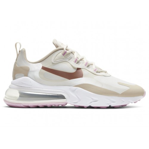 Кроссы Nike Air Max 270 React Metallic Red Bronze (W) - женская сетка размеров