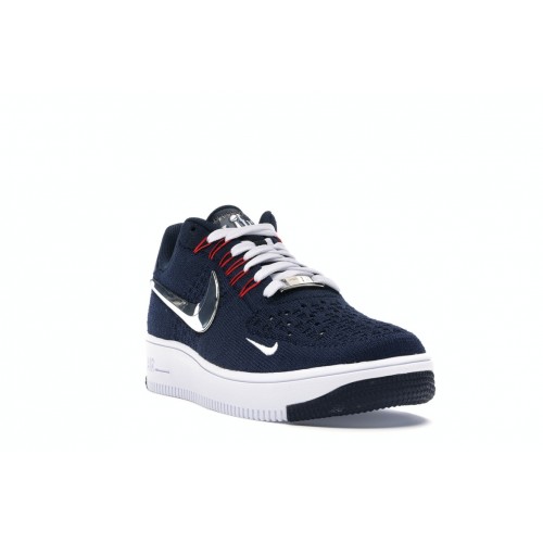 Кроссы Nike Air Force 1 Ultra Flyknit Patriots 6X Champs - мужская сетка размеров