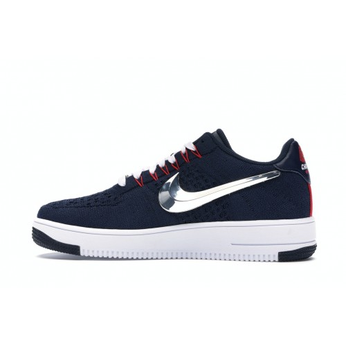 Кроссы Nike Air Force 1 Ultra Flyknit Patriots 6X Champs - мужская сетка размеров