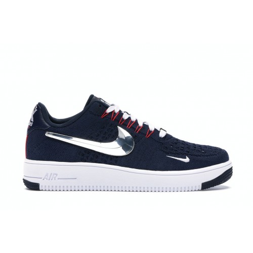 Кроссы Nike Air Force 1 Ultra Flyknit Patriots 6X Champs - мужская сетка размеров