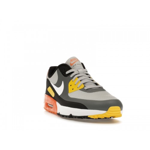 Кроссы Nike Air Max 90 Golf Smoke Grey Black Orange - мужская сетка размеров