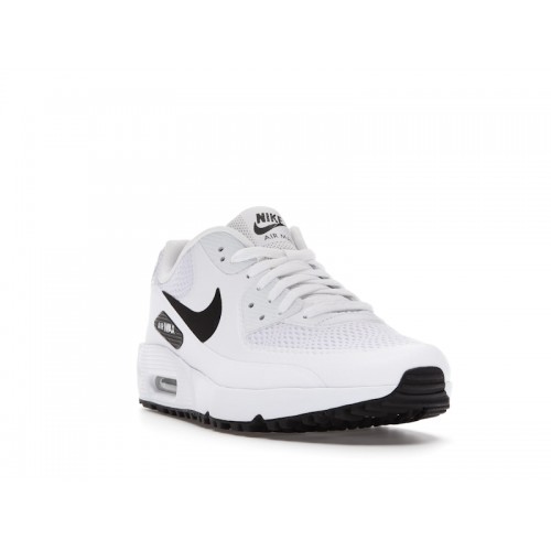 Кроссы Nike Air Max 90 Golf White Black - мужская сетка размеров