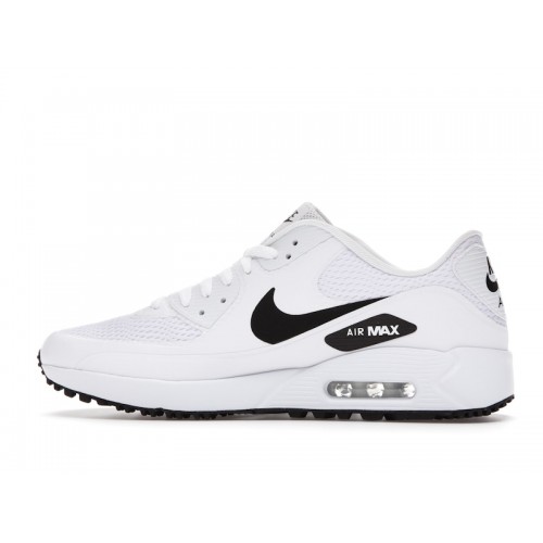 Кроссы Nike Air Max 90 Golf White Black - мужская сетка размеров