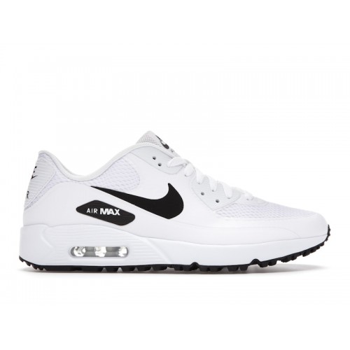 Кроссы Nike Air Max 90 Golf White Black - мужская сетка размеров