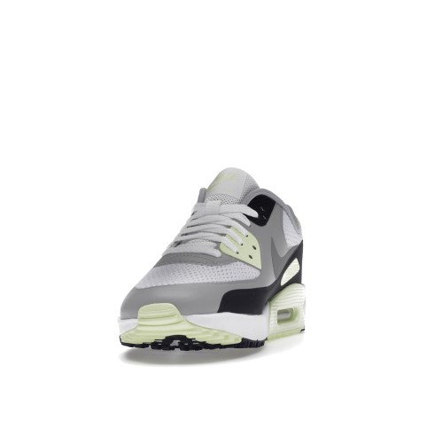 Кроссы Nike Air Max 90 Golf White Particle Grey Barely Volt - мужская сетка размеров