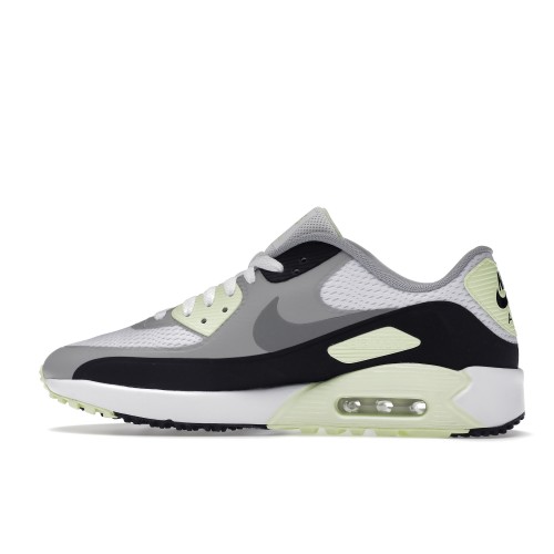 Кроссы Nike Air Max 90 Golf White Particle Grey Barely Volt - мужская сетка размеров