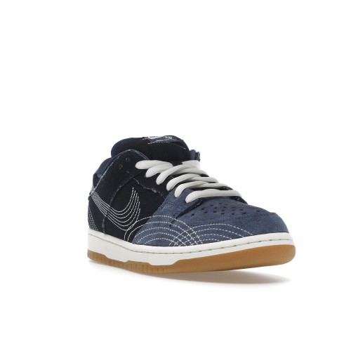 Кроссы Nike SB Dunk Low Denim Sashiko - мужская сетка размеров