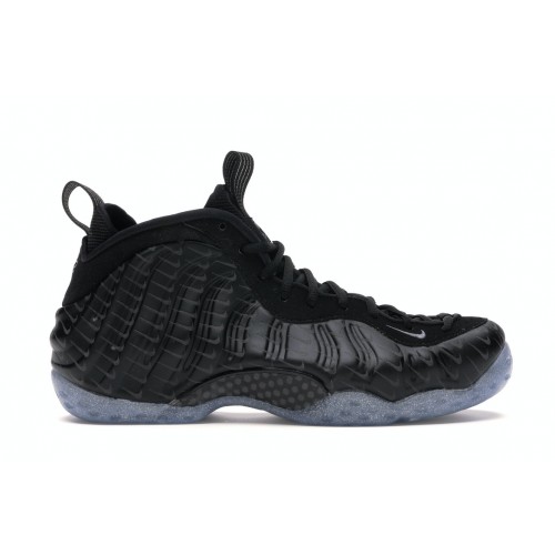 Кроссы Nike Air Foamposite One All-Over Swoosh Black - мужская сетка размеров