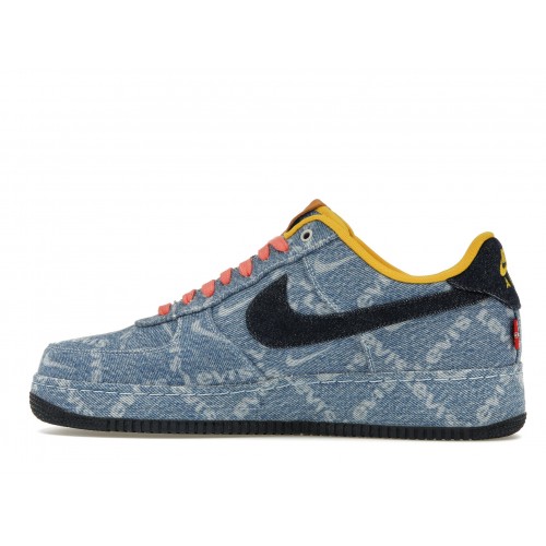 Кроссы Nike Air Force 1 Low Levis Exclusive Denim - мужская сетка размеров