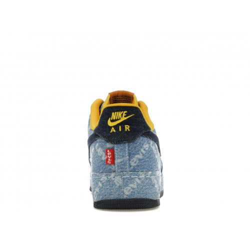 Кроссы Nike Air Force 1 Low Levis Exclusive Denim - мужская сетка размеров