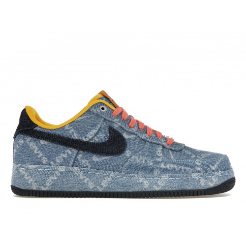 Кроссы Nike Air Force 1 Low Levis Exclusive Denim - мужская сетка размеров