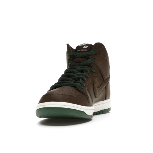 Кроссы Nike SB Dunk High Baroque Brown Vegan Leather - мужская сетка размеров
