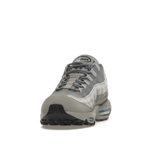 Кроссы Nike Air Max 95 Retro Logo Grey Aqua - мужская сетка размеров