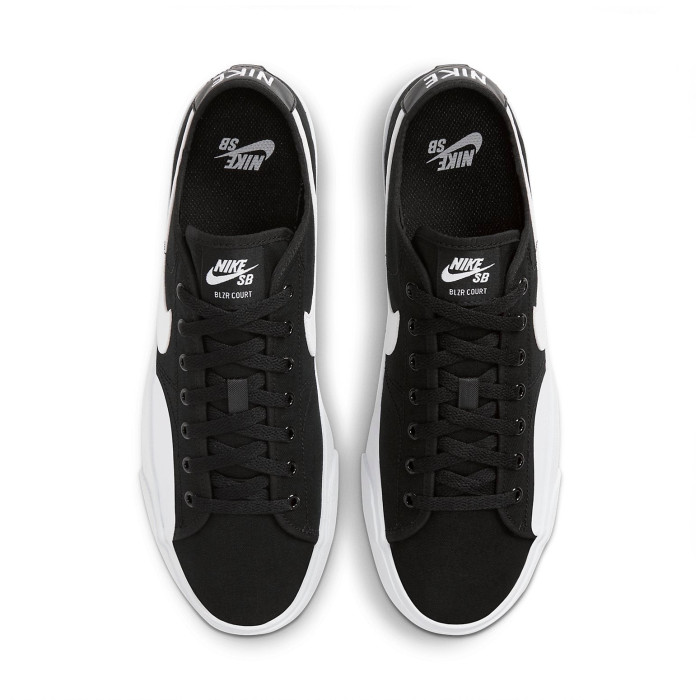 Nike SB Blazer Court Black White - мужская сетка размеров Nike SB Blazer Court Black White - мужская сетка размеров