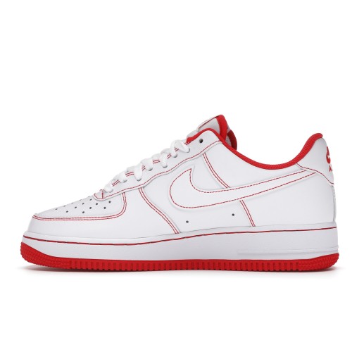 Кроссы Nike Air Force 1 Low 07 White University Red - мужская сетка размеров