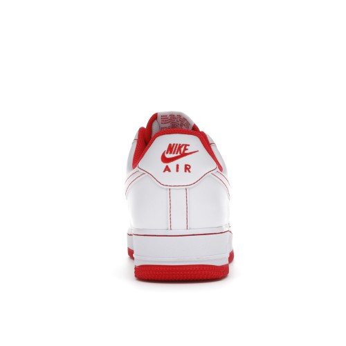 Кроссы Nike Air Force 1 Low 07 White University Red - мужская сетка размеров
