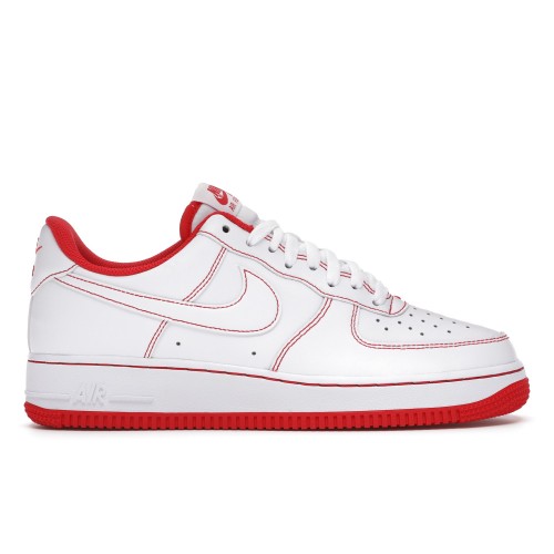 Кроссы Nike Air Force 1 Low 07 White University Red - мужская сетка размеров