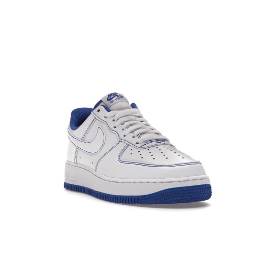 Кроссы Nike Air Force 1 Low 07 White Game Royal - мужская сетка размеров