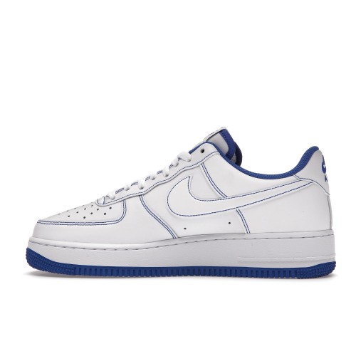 Кроссы Nike Air Force 1 Low 07 White Game Royal - мужская сетка размеров