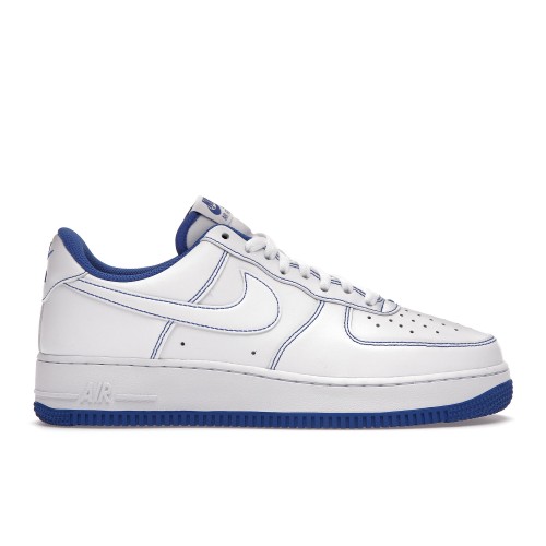 Кроссы Nike Air Force 1 Low 07 White Game Royal - мужская сетка размеров