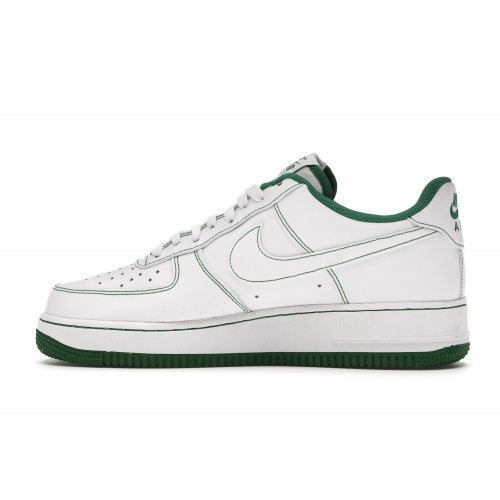 Кроссы Nike Air Force 1 Low White Pine Green - мужская сетка размеров