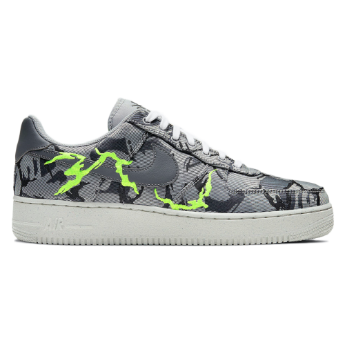 Кроссы Nike Air Force 1 Low 07 LX Light Smoke Grey Camo Embroidery - мужская сетка размеров