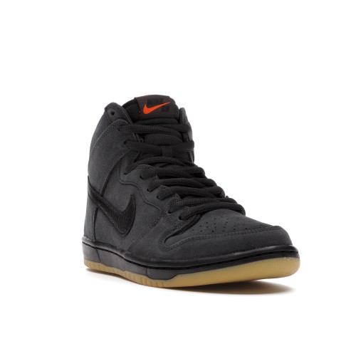 Кроссы Nike SB Dunk High Pro Orange Label Smoke Grey - мужская сетка размеров