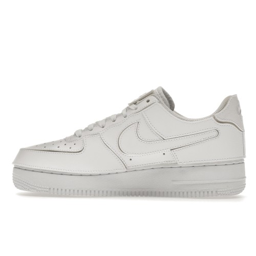 Кроссы Nike Air Force 1/1 Triple White - мужская сетка размеров