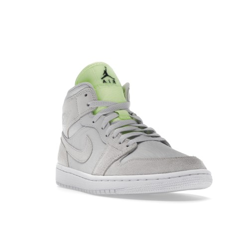 Кроссы Jordan 1 Mid Vast Grey Ghost Green (W) - женская сетка размеров