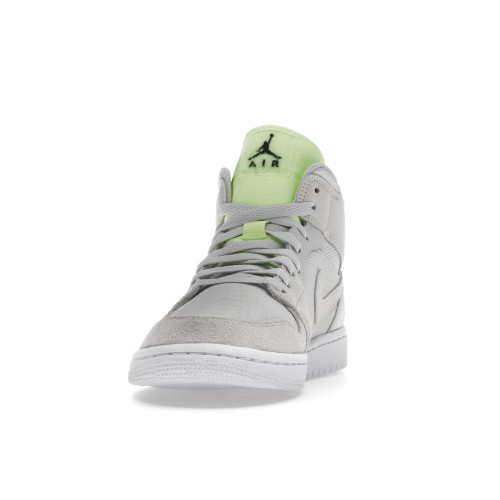 Кроссы Jordan 1 Mid Vast Grey Ghost Green (W) - женская сетка размеров