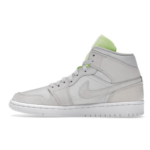 Кроссы Jordan 1 Mid Vast Grey Ghost Green (W) - женская сетка размеров