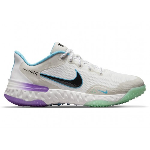 Кроссы Nike Alpha Huarache Elite 3 Turf White Peach Cream - мужская сетка размеров