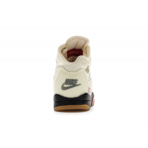 Кроссы Jordan 5 Retro Off-White Sail (PS) - детская сетка размеров