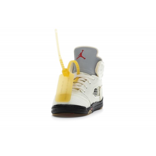 Кроссы Jordan 5 Retro Off-White Sail (TD) - детская сетка размеров