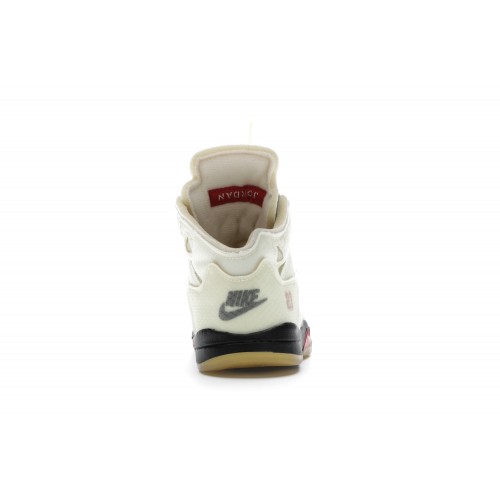 Кроссы Jordan 5 Retro Off-White Sail (TD) - детская сетка размеров