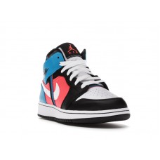 Подростковые Jordan 1 Mid Tri Color Ribbons (GS)