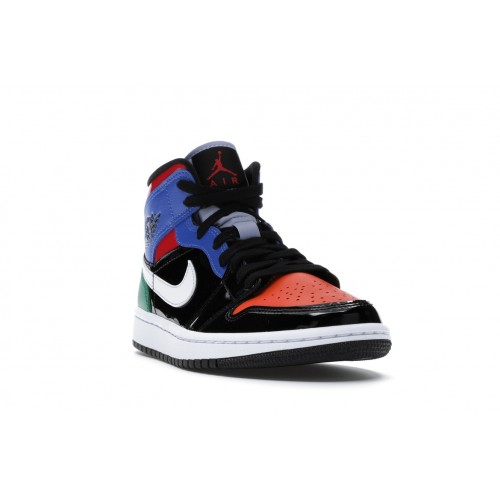 Кроссы Jordan 1 Mid Multi Patent (W) - женская сетка размеров