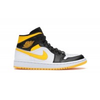 Женские кроссовки Jordan 1 Mid Laser Orange Black (W)