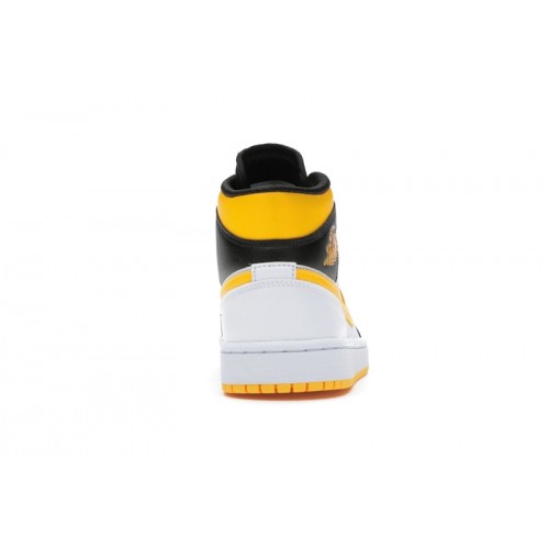 Кроссы Jordan 1 Mid Laser Orange Black (W) - женская сетка размеров