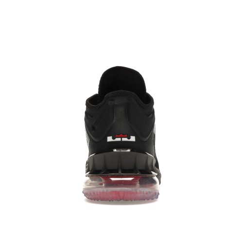 Кроссы Nike LeBron 18 Low Black Red - мужская сетка размеров