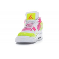Подростковые Jordan 4 Retro White Lemon Pink (GS)