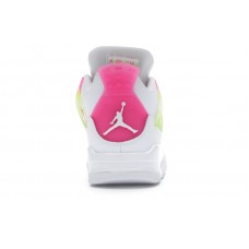 Подростковые Jordan 4 Retro White Lemon Pink (GS)