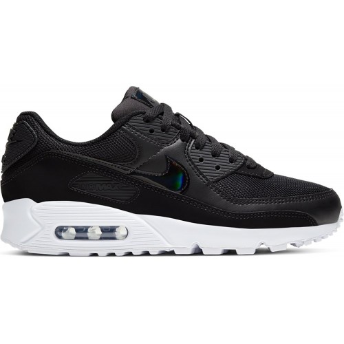 Кроссы Nike Air Max 90 Twist Black White Black (W) - женская сетка размеров