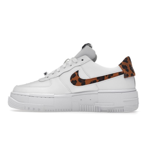 Кроссы Nike Air Force 1 Low Pixel SE White Leopard (W) - женская сетка размеров