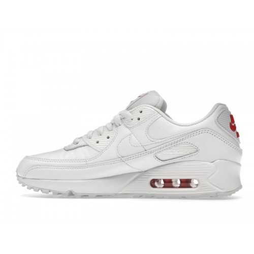 Nike Air Max 90 Sail Red (W) - женская сетка размеров